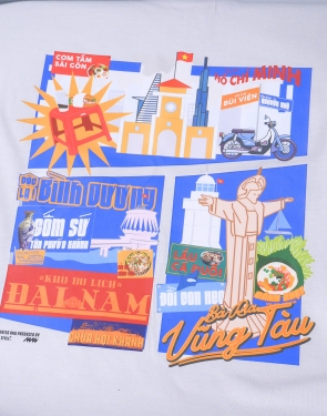 Áo thun không cổ MiA Style - Kỷ niệm sáp nhập Hồ Chí Minh - Bình Dương - Vũng Tàu