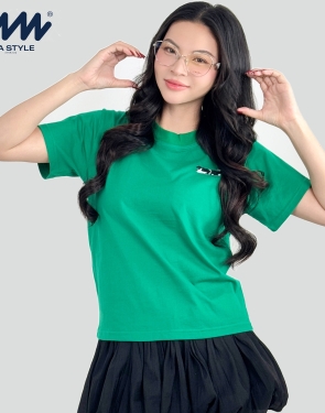 Áo Baby Tee MIA Style Chính Hãng Màu Xanh, Vải Cotton 2 Chiều Dày Dặn Cao Cấp In 3D