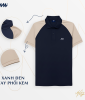 Áo Polo Nam Nữ Cotton Raglan Classic MIA STYLE | Phối Tay Năng Động, Thoáng Mát